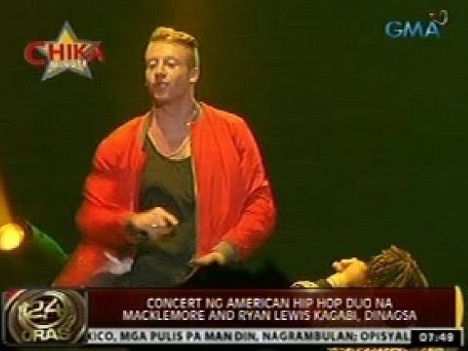 24 Oras: Concert ng American Hip Hop Duo na Macklemore and Ryan Lewis kagabi, dinagsa