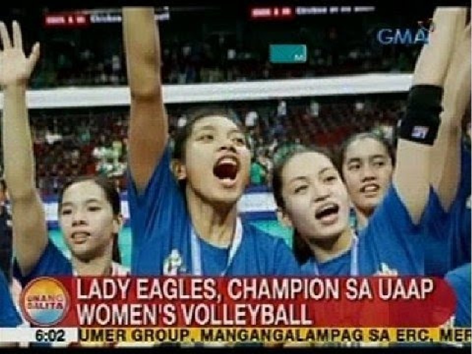UB: Lady Eagles, champion sa UAAP Women's Volleyball