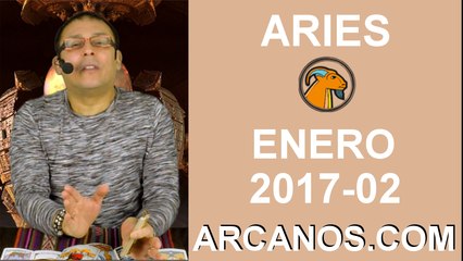 ARIES ENERO 2017-8 al 14 Ene 2017-Amor Solteros Parejas Dinero Trabajo-ARCANOS.COM