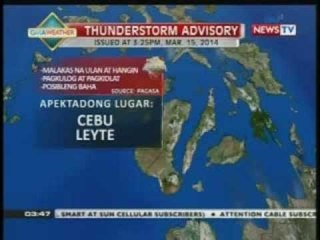 Weather update as of 3:47 p.m. (March 15, 2014)