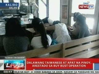2 Taiwanese at 4 na Pinoy, arestado sa buy bust operation