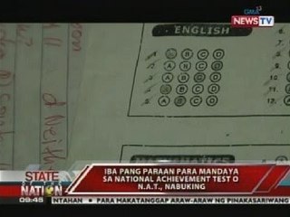 SONA: Iba pang paraan para mandaya sa Nat'l Achievement Test o N.A.T, nabuking
