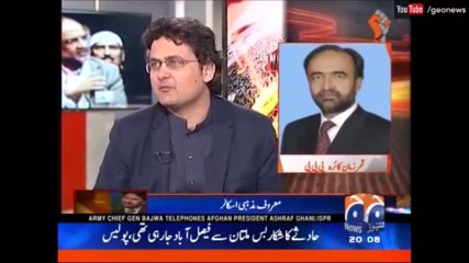 Brilliant Show by Faisal Javed Khan with Talat Hussain on GEO NEWS