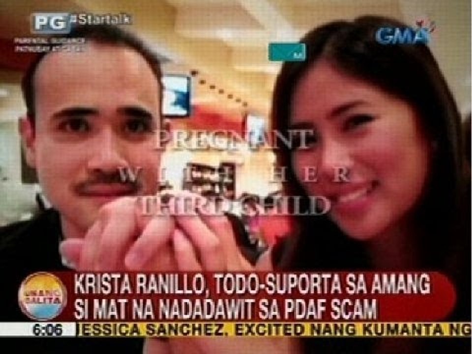 UB: Krista Ranillo, todo-suporta sa amang si Mat na nadadawit sa PDAF scam