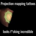 This projection mapping of tattoos is the most amazing thing I've seen today!