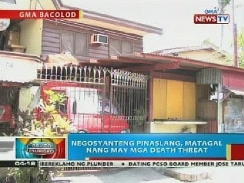 BP: Negosyante, patay matapos pagbabarilin sa loob ng kanyang tindahan sa Bacolod City