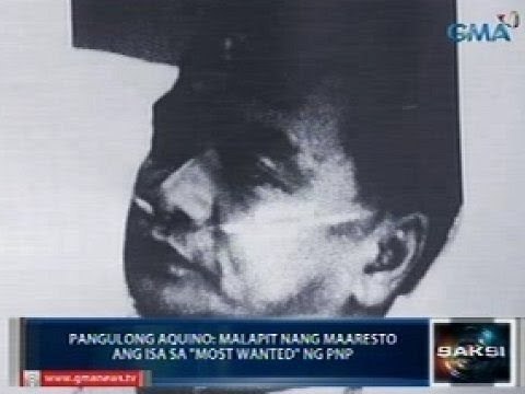 Saksi: Pres. Aquino: Malapit nang maaresto ang isa sa most wanted ng PNP