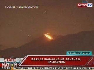 SONA: Itaas na bahagi ng Mt. Banahaw, nasusunog