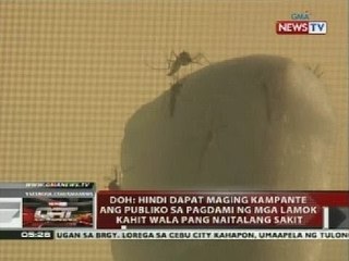 DOH: Hindi dapat maging kampante ang publiko sa pagdami ng mga lamok