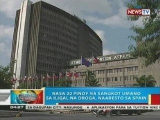 BP: Nasa 20 pinoy na sangkot umano sa iligal na droga, naaresto sa Spain