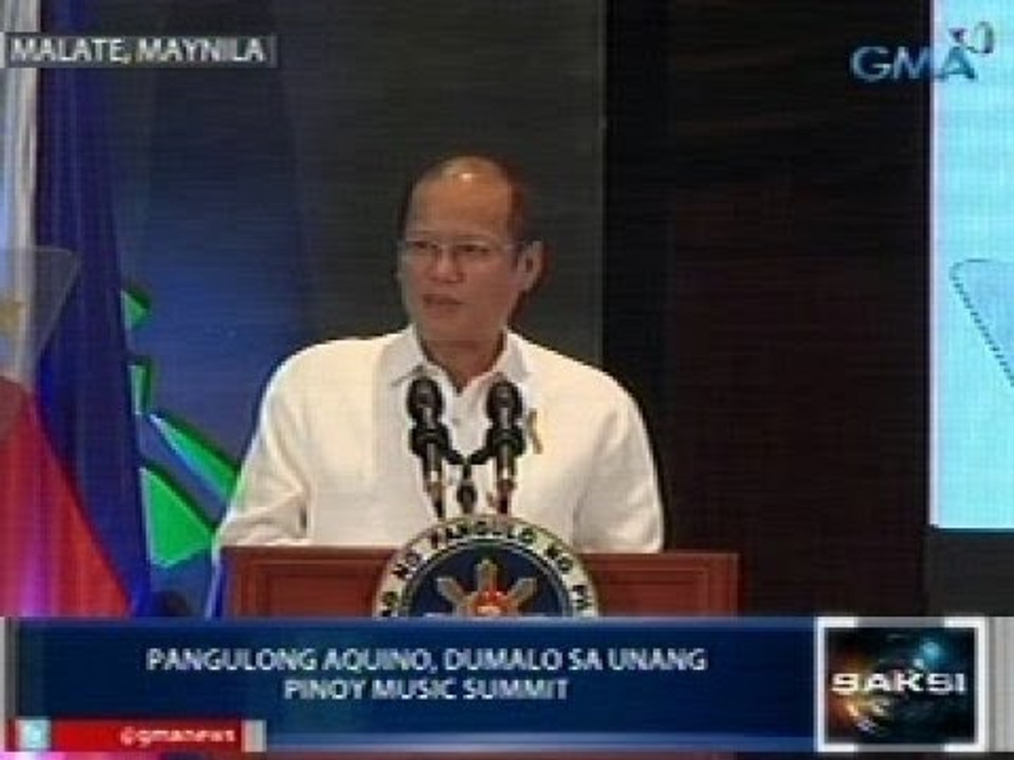 ⁣Pres. Aquino, ipinaalala ang batas na nag-aatas sa mga FM station na magpatugtog ng OPM
