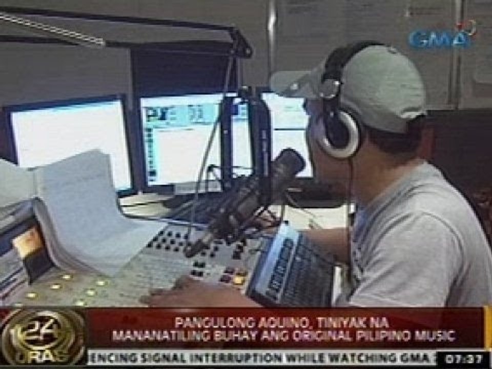 24 Oras: Pinoy music, nais ni PNoy na patugtugin sa mga radio station