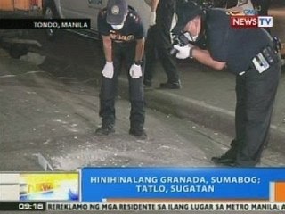 NTG: Hinihinalang granada, sumabog sa Maynila; 3, sugatan