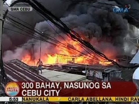 UB: 300 bahay, nasunog sa Cebu City