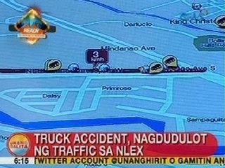 UB: Truck accident sa Mindanao Ave., nagdudulot ng traffic sa NLEX