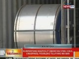 BT: Tinatayang P24-M halaga ng smuggled steel coils mula China, nasabat ng Customs