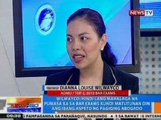 NTG:   Bar exams top 2 Dianna Louise Wilwayco, natakot malaman ang resulta ng test