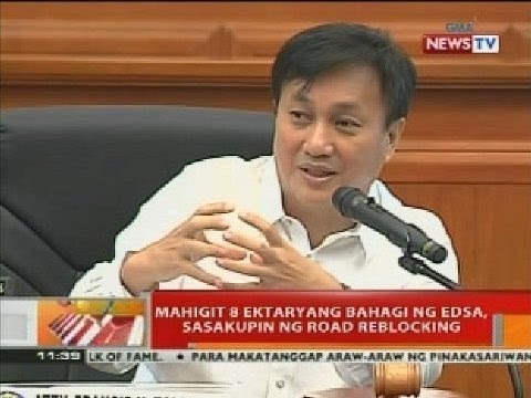BT: Mahigit 8 ektaryang bahagi ng EDSA, sasakupin ng road reblocking
