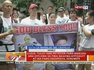 BT: Cudia, tuloy ang petisyon para makuha ang diploma sa PMA