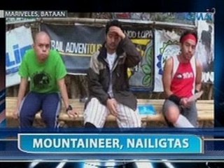 Saksi: Mountaineer na nawala kahapon sa Mount Mariveles, nailigtas na