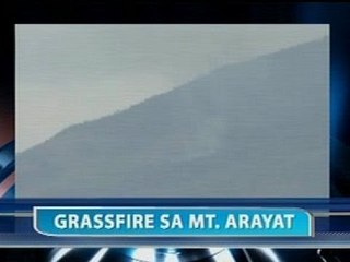 Saksi: Grass fire, sumiklab sa ilang bahagi ng Mt. Arayat