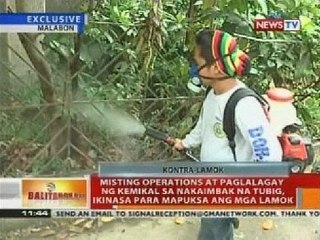 BT: Misting operations, ikinasa para mapuksa ang mga lamok