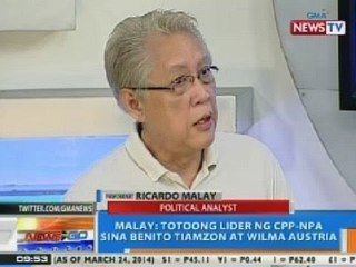 NTG: Panayam kay Ricardo Malay kaugnay ang pagkadakip ng mag-asawang Tiamzon
