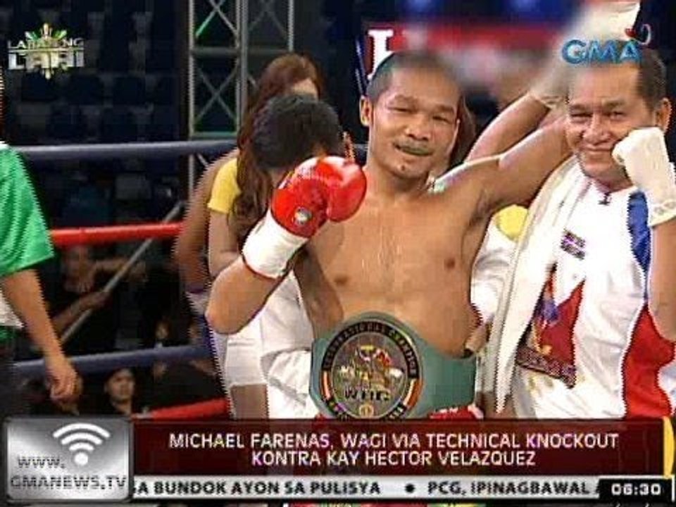 24 Oras: Michael Farenas, wagi via technical knockout kontra kay Hector Velazquez