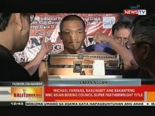 BT: Michael Farenas, nasungkit ang bakanteng WBC Asian Boxing Council Super Featherweight Title