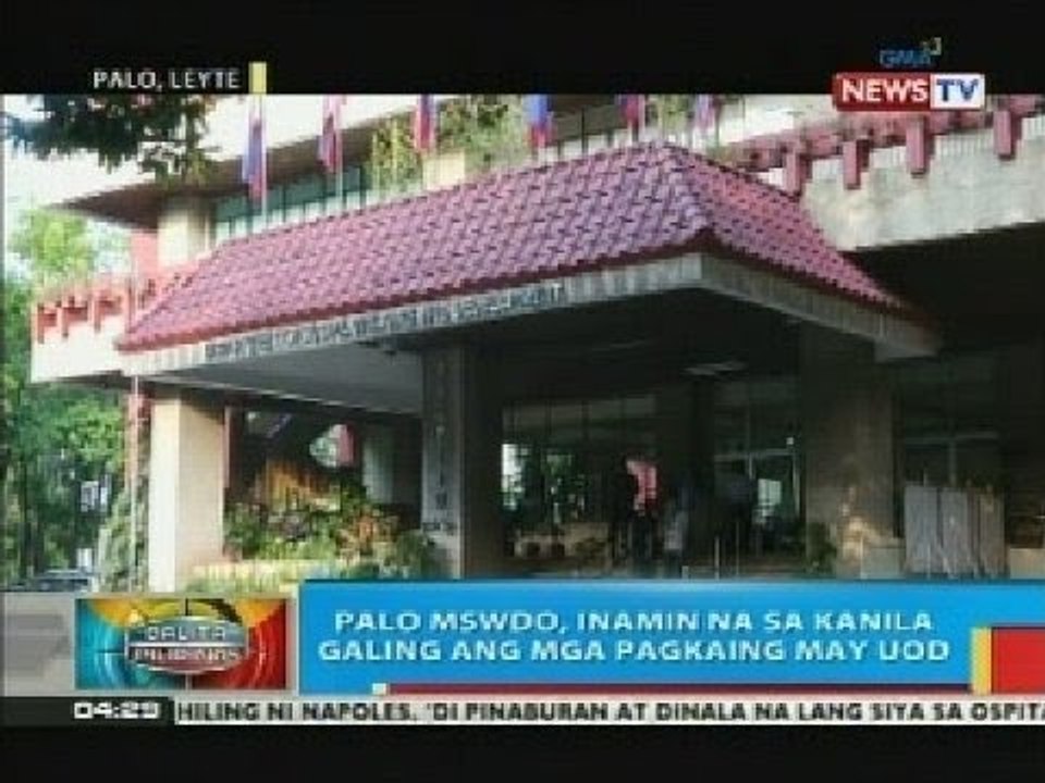 Ilang pagkaing donasyon para sa mga mga biktima ng bagyong Yolanda, expired at may uod na raw