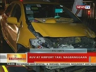 BT: AUV at airport taxi, nagbanggaan