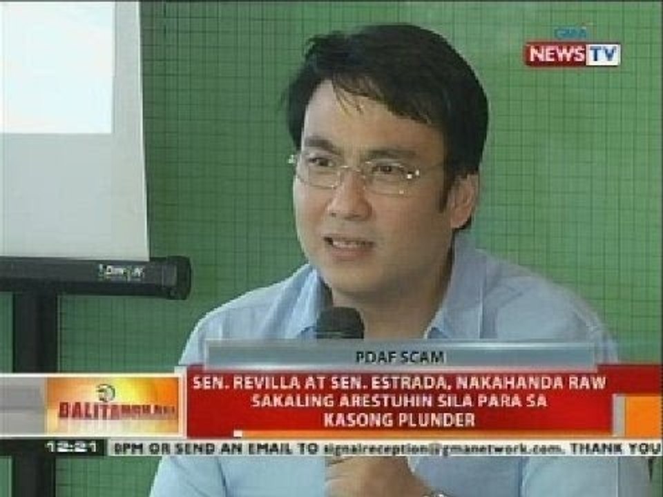 Sen. Revilla at Sen. Estrada, nakahanda raw sakaling arestuhin sila para sa kasong plunder