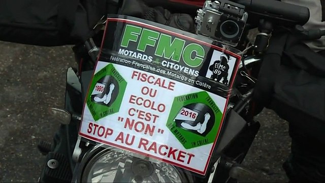 A Paris, les Motards en colère appellent à la désobéissance civile contre la vignette Crit'Air