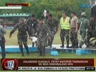 24 Oras: Dalawang sundalo, patay matapos tambangan ng mga hinihinalang NPA