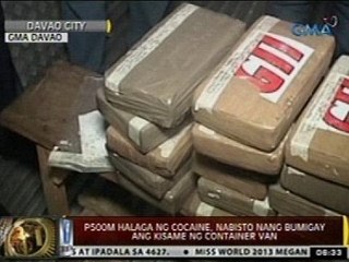24 Oras: P500M halaga ng cocaine, nabisto nang bumigay ang kisame ng container van