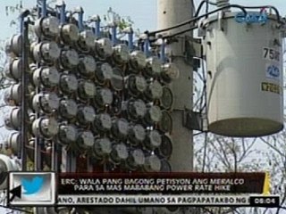 24 Oras:  ERC: Wala pang bagong petisyon ang Meralco para sa mas mababang power rate hike