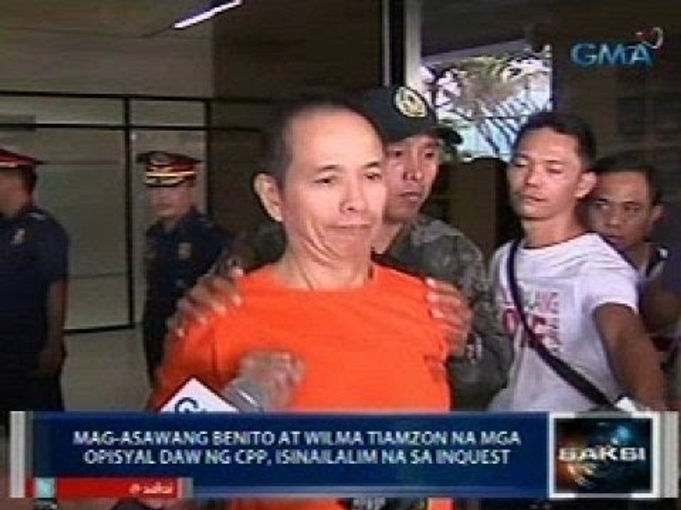 Saksi: Benito at Wilma Tiamzon na mga opisyal daw ng CPP-NPA-NDFP, na-inquest na