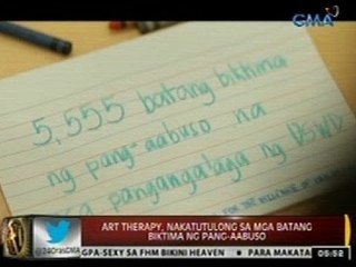 24 Oras: Art therapy, nakatutulong sa mga batang biktima ng pang-aabuso