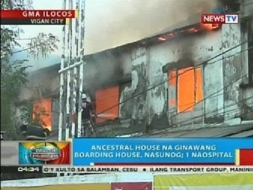 BP: Ancestral house na ginawang boarding house, nasunog