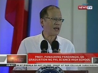 QRT: PNoy, panauhing pandangal sa graduation ng PHL Science High School