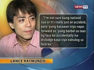 BT: Lance Raymundo, napinsala ang mukha matapos mabagsakan ng barbel sa gym