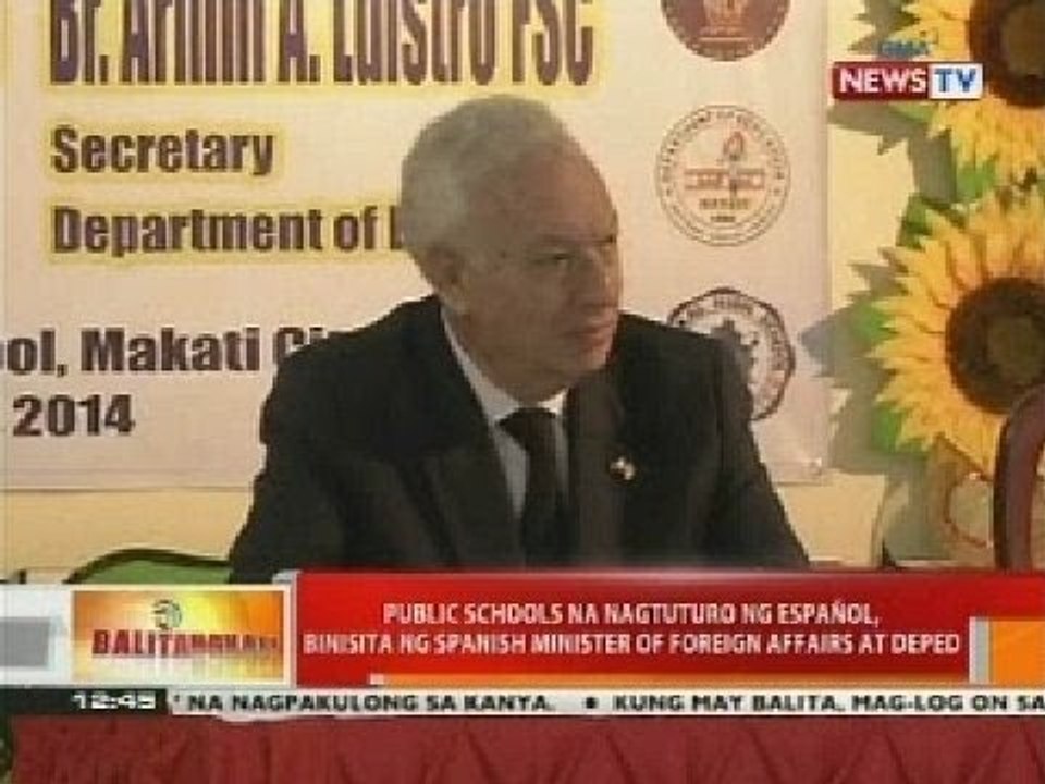 Public schools na nagtuturo ng Español, binisita ng Spanish Minister of Foreign Affairs at DepEd