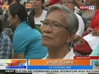 NTG: Panayam kay Satur Ocampo kaugnay sa pagkakadakip sa mag-asawang Tiamzon