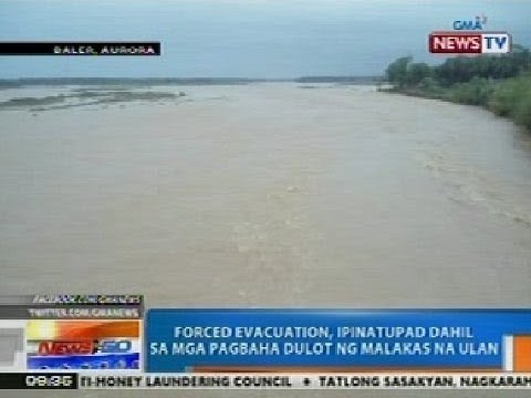 NTG: Forced evacuation, ipinatupad sa Aurora dahil sa mga pagbaha