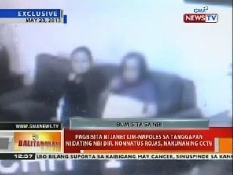 Pagbisita ni Janet Lim-Napoles sa tanggapan ni dating NBI Dir. Nonnatus Rojas, nakunan ng CCTV