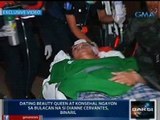 Saksi: Dating beauty queen na ngayo'y konsehal sa Hagonoy na si Dianne Cervantes, binaril