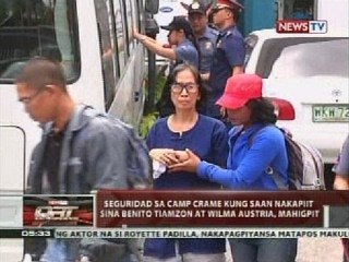 Seguridad sa camp crame kung saan nakapiit sina Benito Tiamzon at Wilma Austria, mahigpit