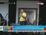 BP: Manny Pacquiao, nag-bible study sa gitna ng nagpapatuloy niyang training