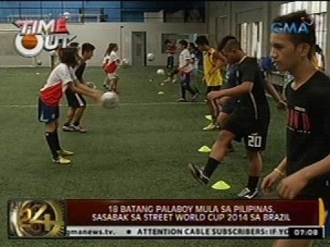 Labing-walong batang palaboy mula Pilipinas, sasabak sa Street World Cup 2014 sa Brazil