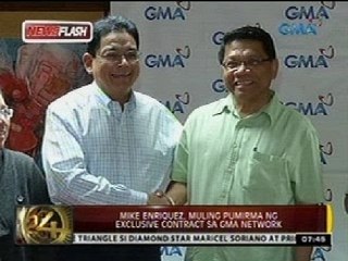Mike Enriquez, pumirma ng exclusive contract sa GMA Network